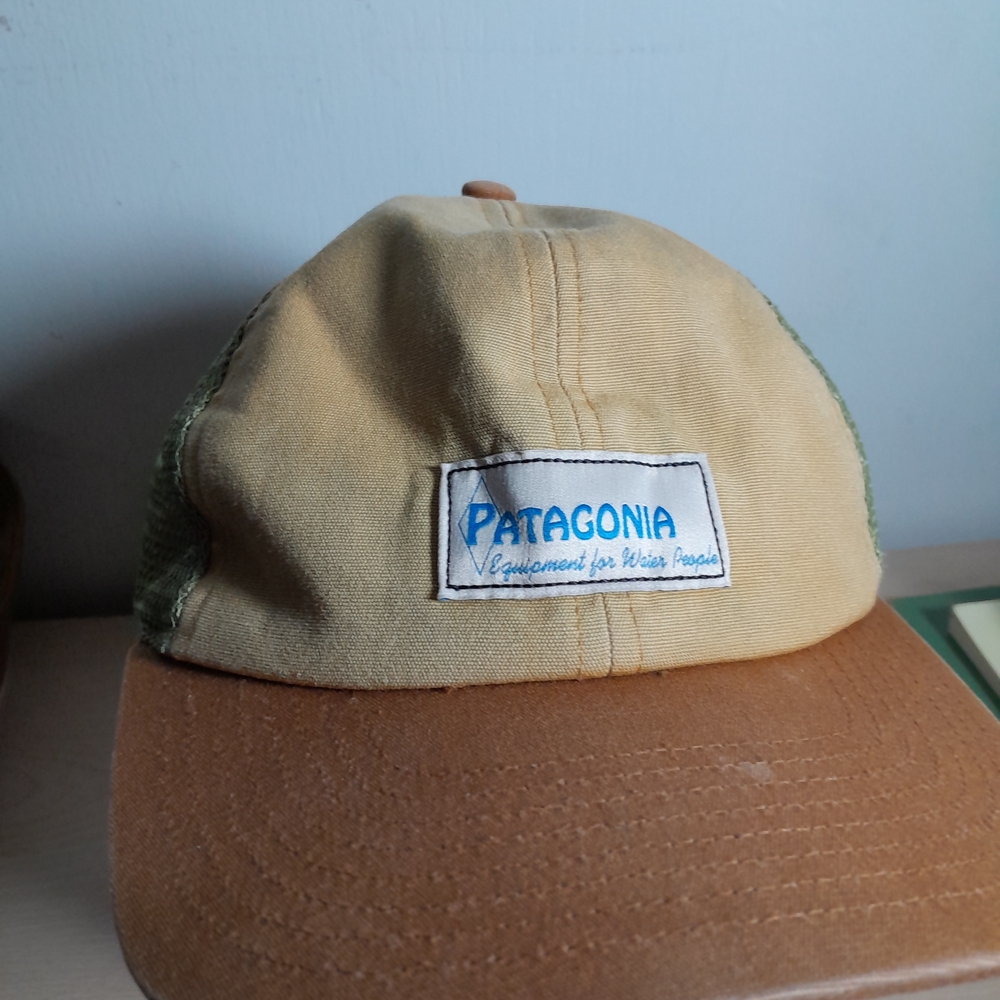 Patagonia Light Green and Brown Cap